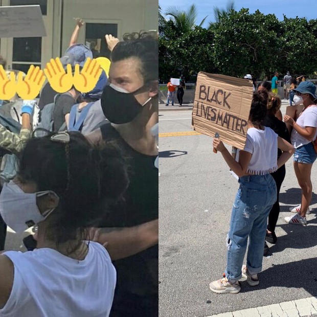 Shawn Mendes e Camila Cabello em meio ao protesto do 'Black Live Matter' (Foto: Reprodução/Instagram)