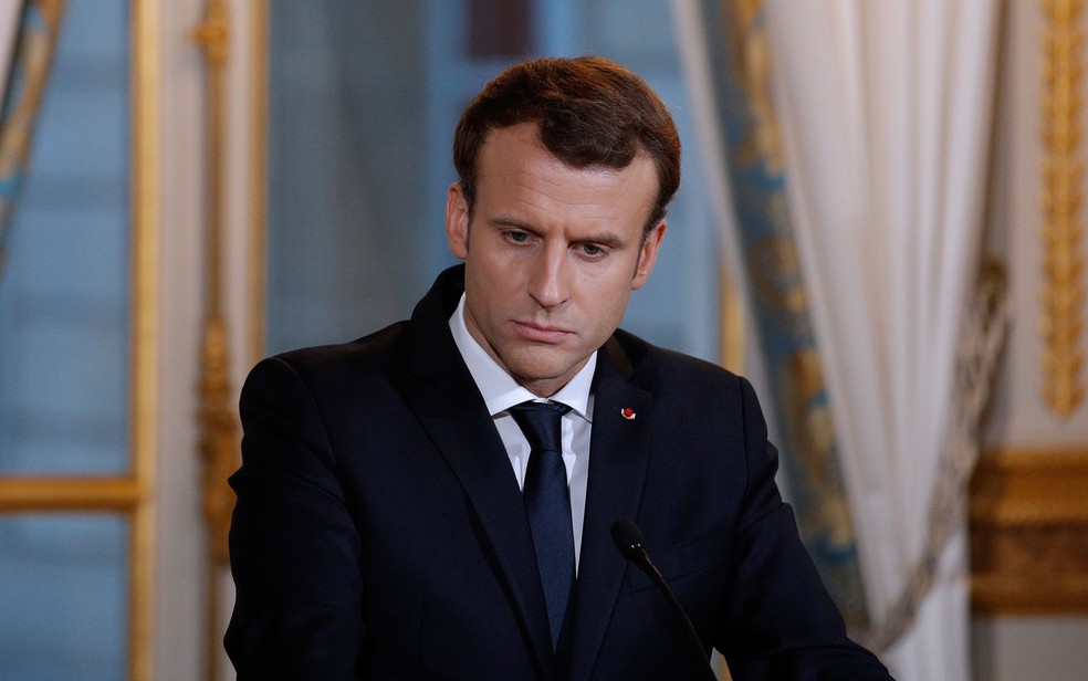 O presidente da França, Emmanuel Macron, em imagem de arquivo (Foto: Yoan Valat/Pool/AFP)