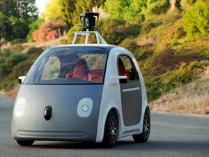 Carro do Google tem capacidade para duas pessoas e não vem com volante ou pedais (Foto: Divulgação/Google)