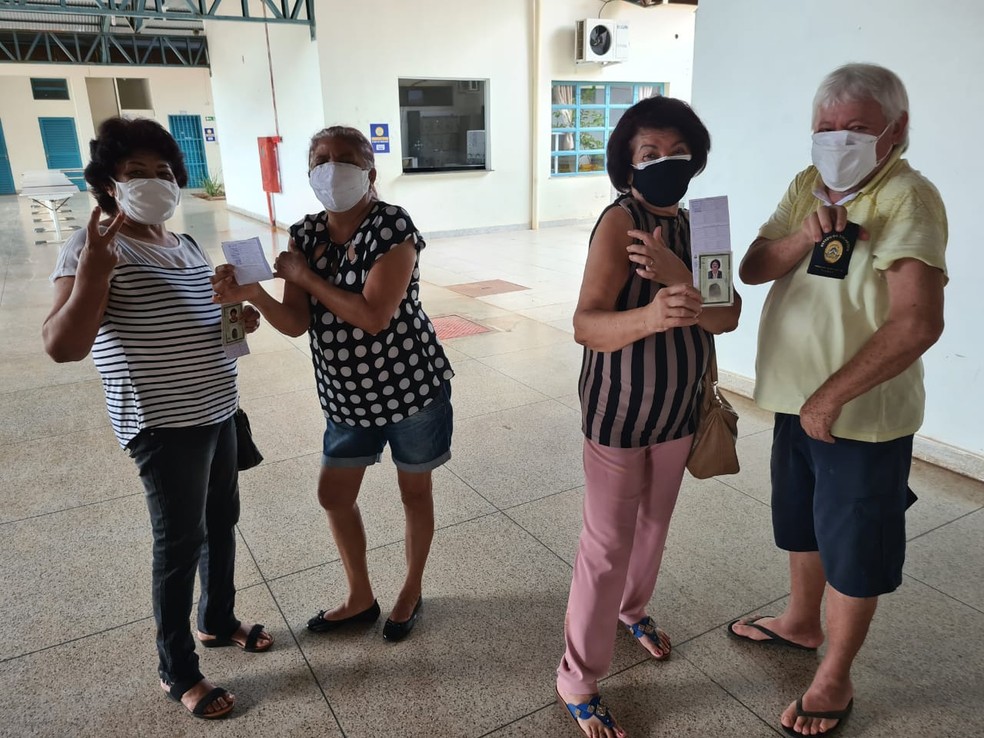 Idosos foram vacinados contra a Covid-19 em Palmas — Foto: Divulgação/Luma Mayara Emmerich