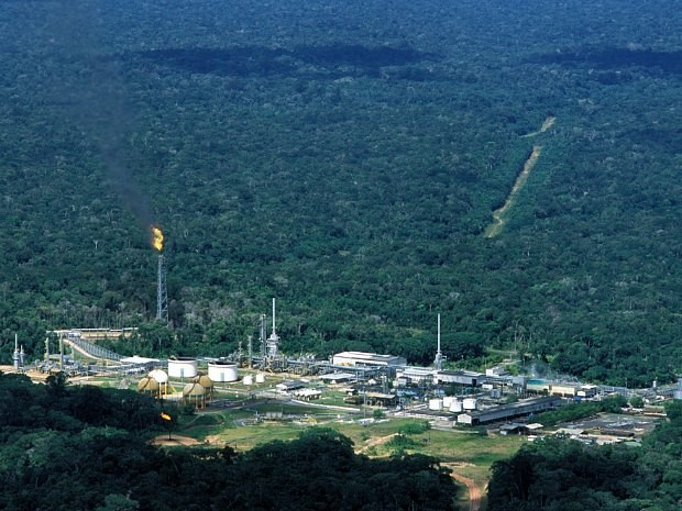 Bacia Petrolífera de Urucu, no Amazonas (Foto: Divulgação/Petrobras)