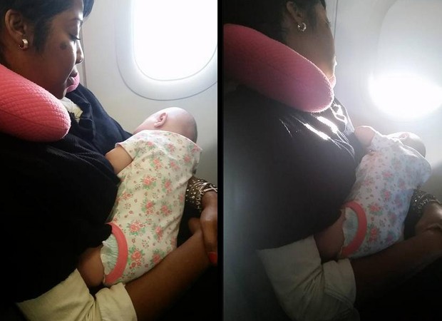 Nyfesha Miller ajudou Rebekka e acalmou a bebê (Foto: Reprodução/Facebook)