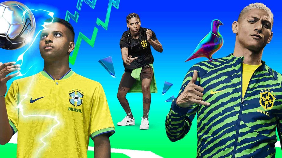 As novas camisas da seleção brasileira para 2022