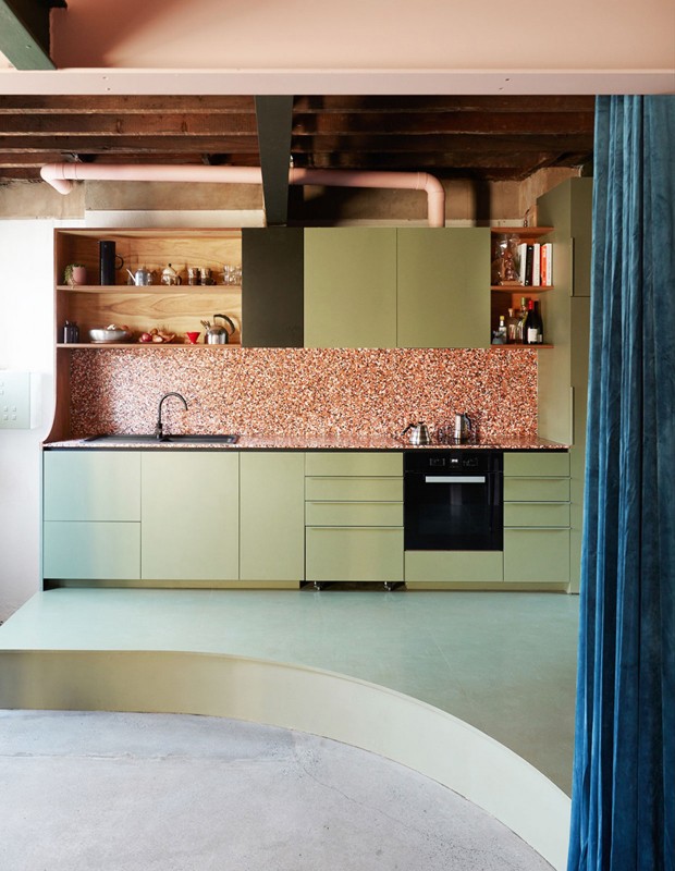 Décor do dia: uma cozinha charmosa com armários verdes (Foto: reprodução )