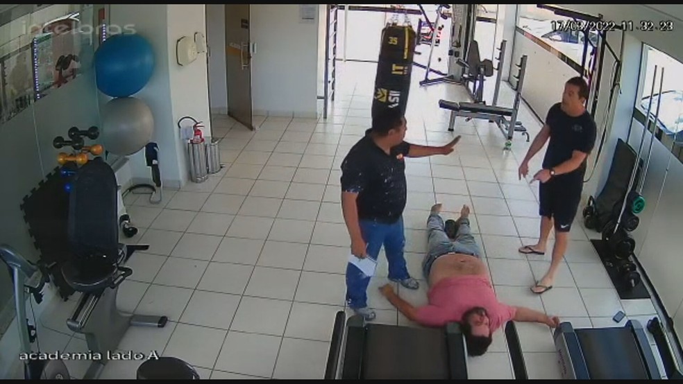 Personal trainer agride síndico em condomínio de Águas Claras, no DF — Foto: Reprodução