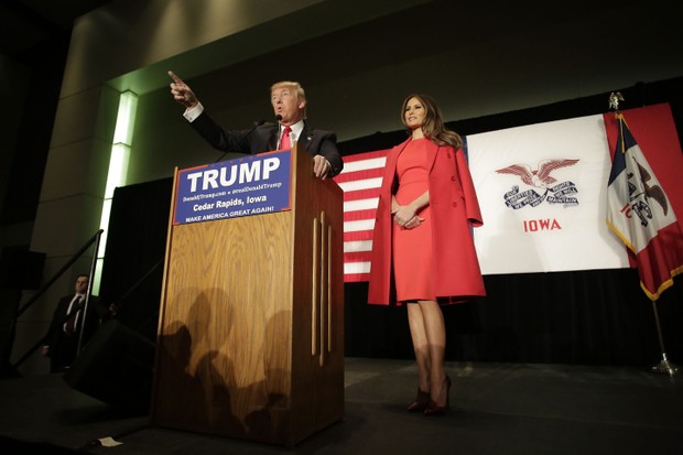 Donald Trump e Melania (Foto: AFP) Donald Trump e Melania (Foto: AFP)