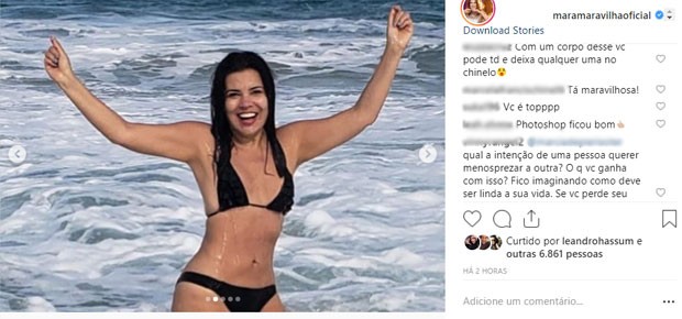 Fãs criticam Mara Maravilha  (Foto: Reprodução)