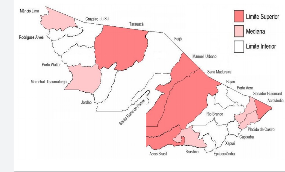 Cidades que mais apresentaram notificações de diarreia até o dia 18 de junho  — Foto: Reprodução