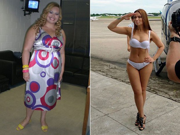 Antes e depois da cirurgia bariátrica de Solange Almeida (Foto: Reprodução/Instagram)