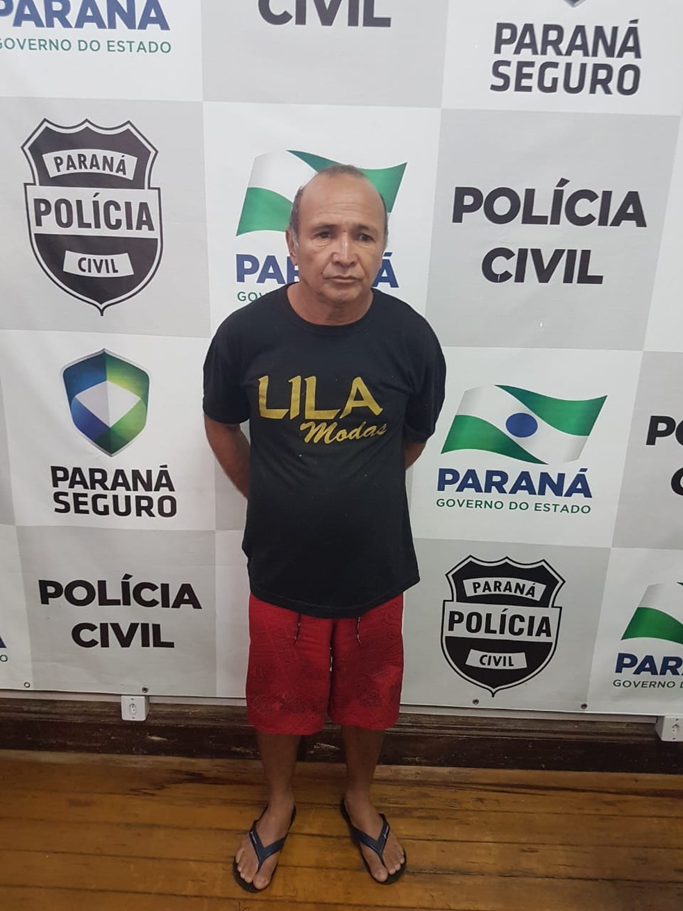 Reziélio Alves de Almeida foi preso no Paraná, em 2018 — Foto: Polícia Civil do Paraná 