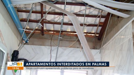 Apartamento interditados continuam apresentando problemas para moradores