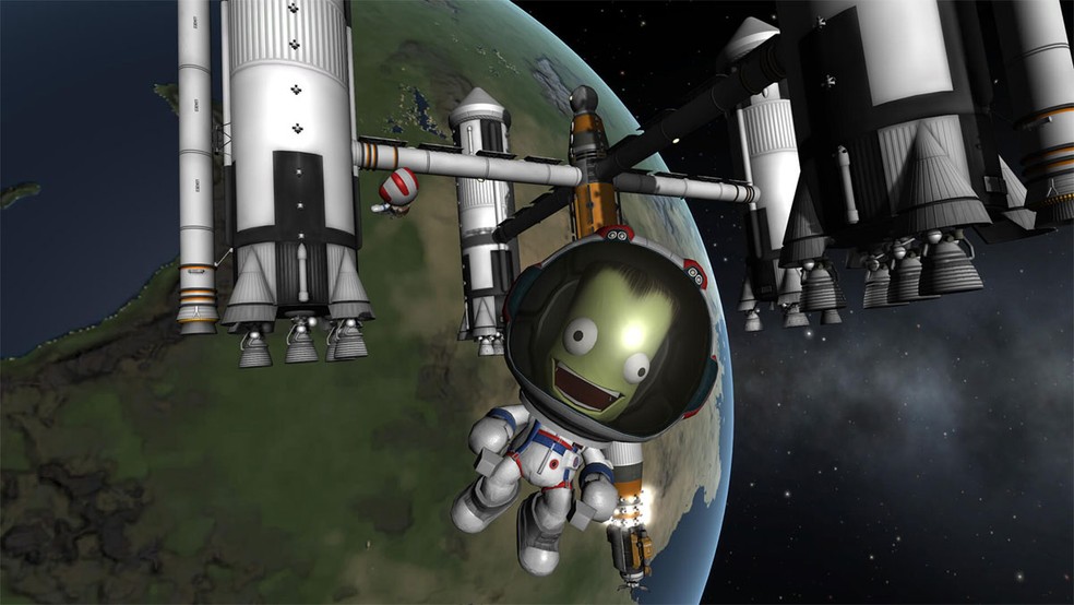 Jogo espacial simulador de física Kerbal Space Program está gratuito na Epic Games Store essa semana — Foto: Reprodução/Epic Games Store