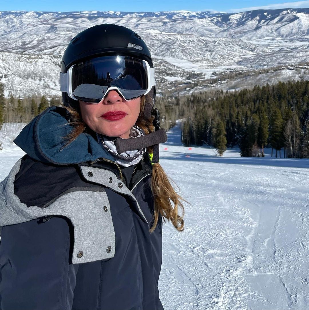 Luciana Gimenez pratica ski com os filhos nos EUA (Foto: Reprodução/Instagram)