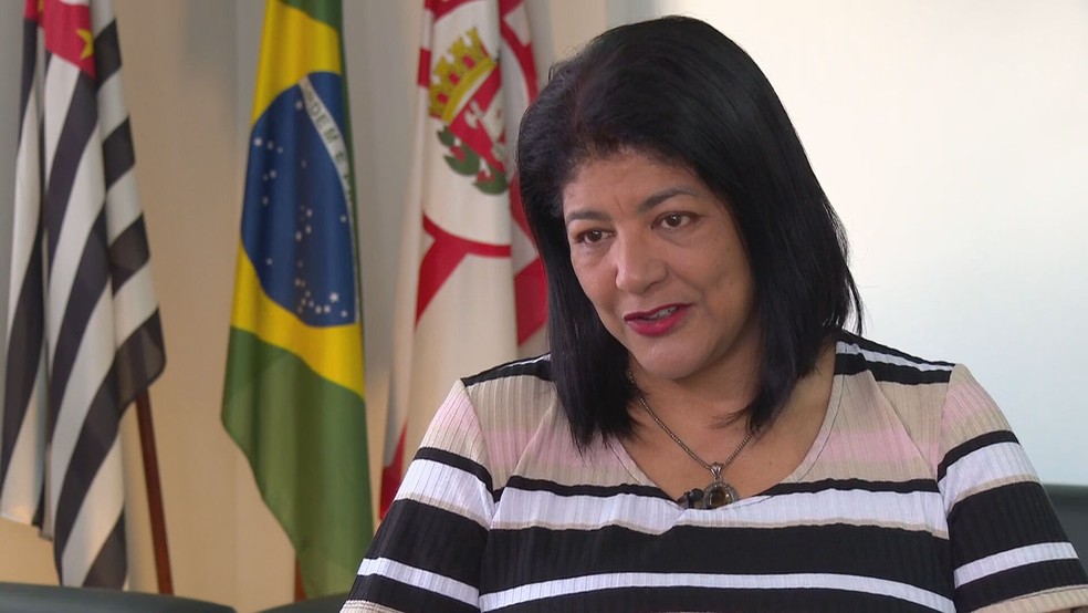 A secretária Municipal de Segurança Urbana, Elza Paulina de Souza.  — Foto: Reprodução/TV Globo
