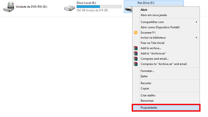 Configurações podem ser acessadas no explorador do Windows (Foto: Reprodução/Windows)