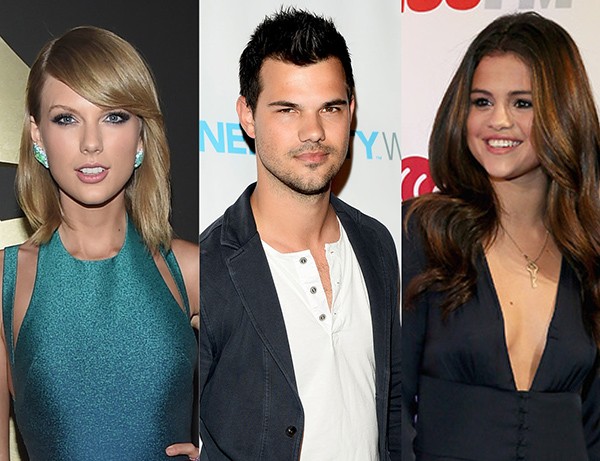 Taylor Swift, Taylor Lautner e Selena Gomez (Foto: Getty Images)