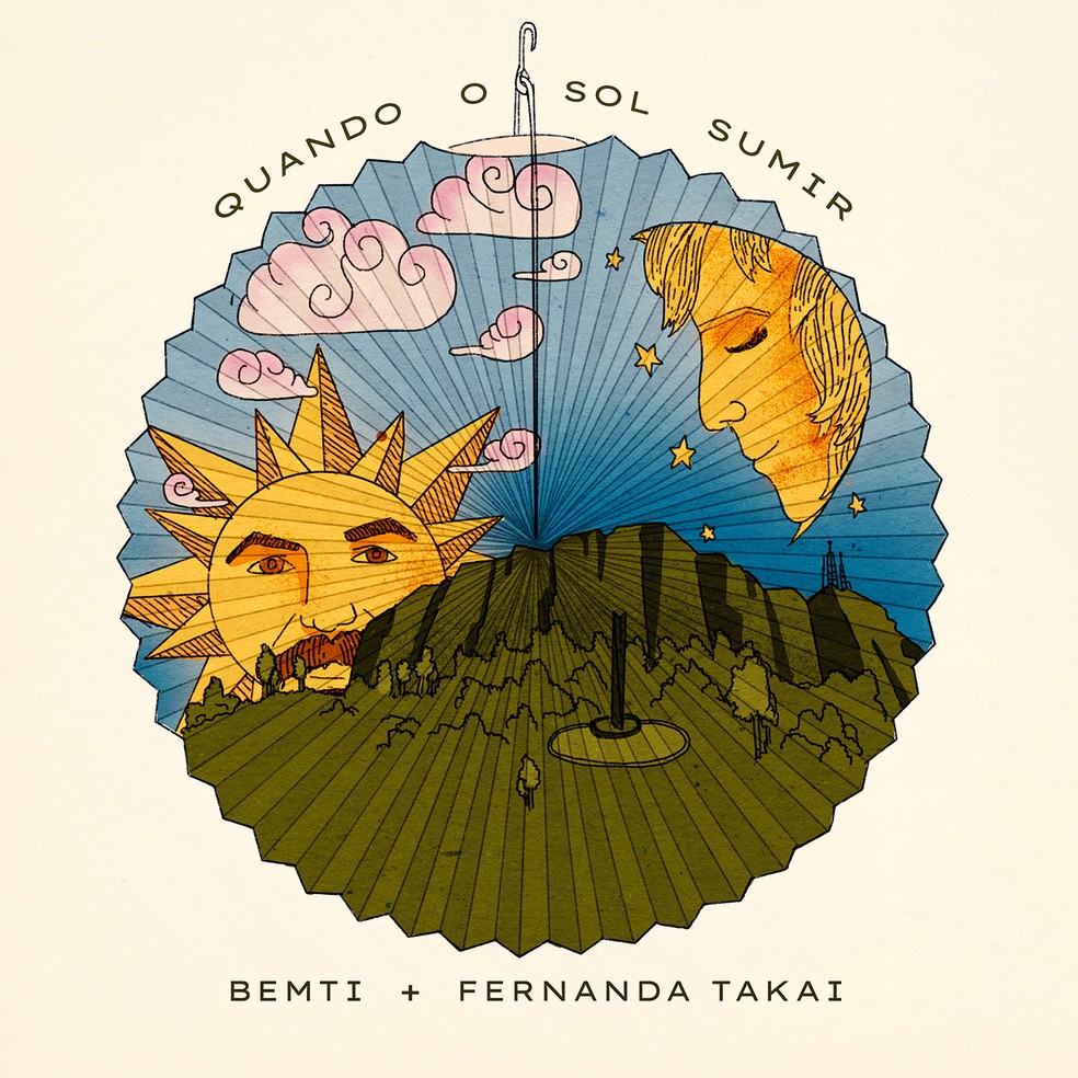 Capa do single 'Quando o sol sumir', de Bemti com Fernanda Takai — Foto: Divulgação