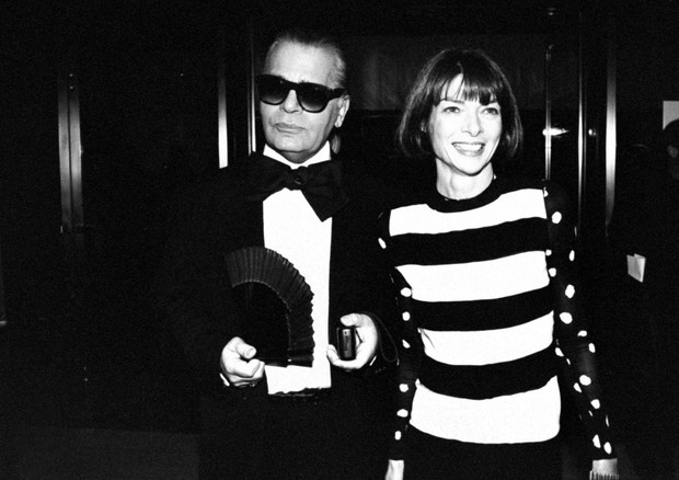 Karl Lagerfeld e Anna Wintour  (Foto: The LIFE Images Collection/ Getty Images)