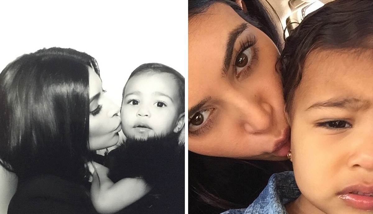Kim Kardashian revela que a filha North West já tira selfies sozinha (Foto: Reprodução Instagram)