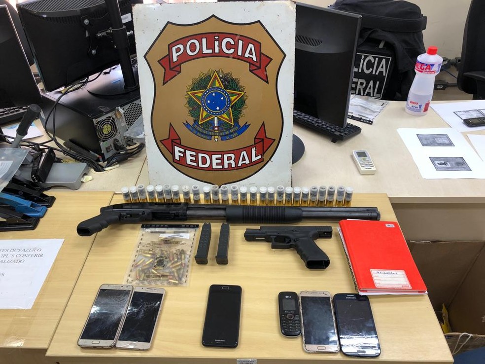 Material apreendido pela PF — Foto: PF/Divulgação
