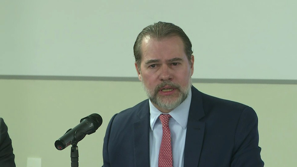 Toffoli defendeu que haja diminuição do texto na Constituição Federal — Foto: GloboNews/reprodução