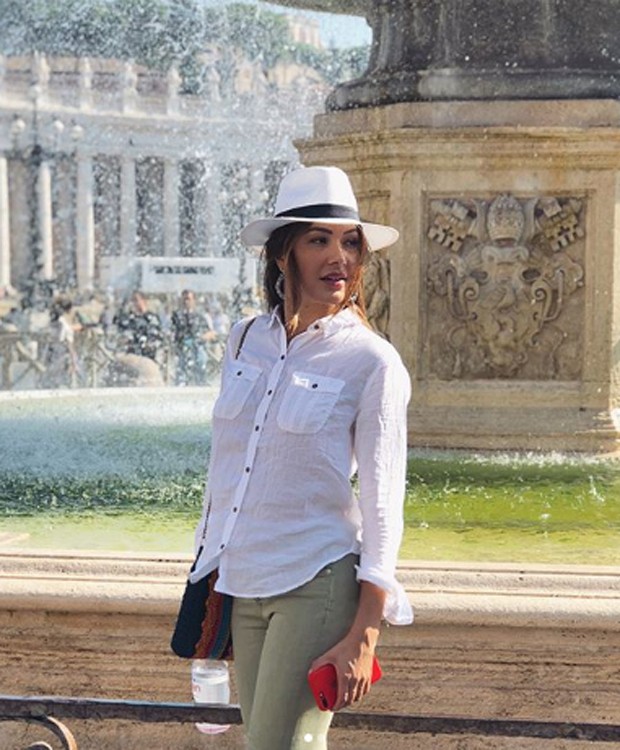 Daiane de Paula visita o Vaticano (Foto: Reprodução/Instagram)