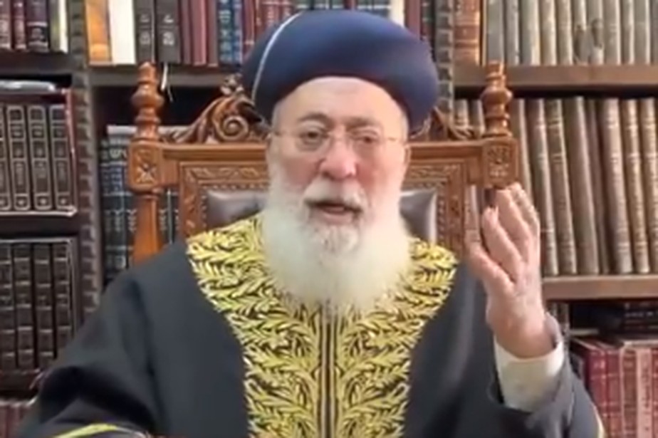Rabino-chefe sefardita de Jerusalém e ex-rabino-chefe sefardita de Israel, Shlomo Amar