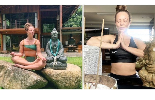 A atriz costuma compartilhar fotos em seus cantinhos de meditação no sítio (Foto: Reprodução/Instagram)