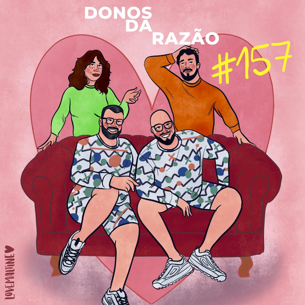 No podcast ‘Donos da Razão’, Tiago Abravanel e Fernando Poli discutem a relação com Foquinha e André Brandt; escute! — Foto: Reprodução