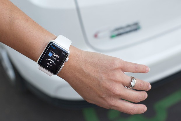 Aplicativo da Ford permite visualizar informações do carro no smartwatch (Foto: Divulgação)