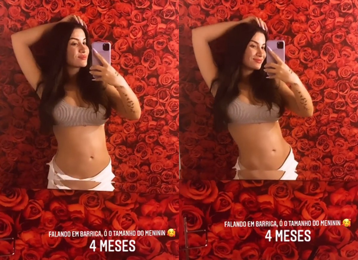 Bianca Andrade mostra barriga aos 4 meses de gravidez (Foto: Reprodução/Instagram)