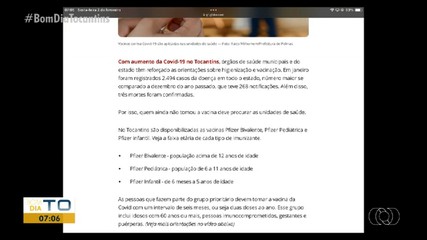 g1 Tocantins: Veja quem pode se vacinar contra Covid-19