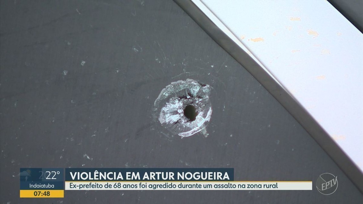 Ex-prefeito de Artur Nogueira é agredido em assalto; criminosos atiraram contra o carro - G1