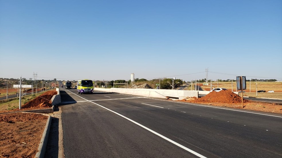 Trecho da BR-153 é liberado para o tráfego — Foto: Divulgação/Prefeitura de Rio Preto 