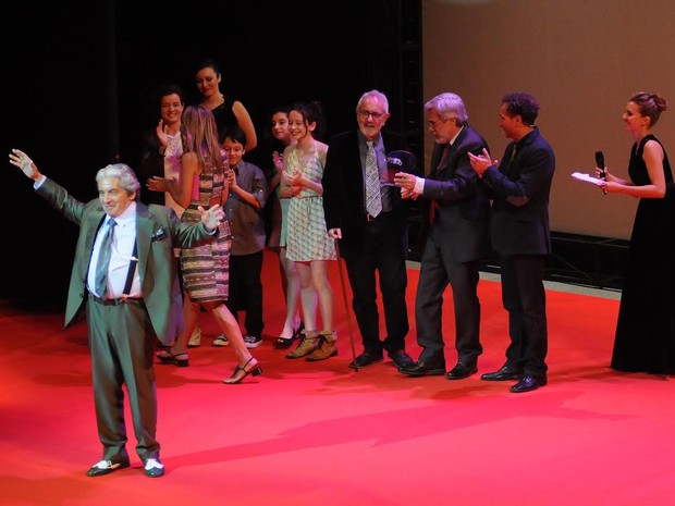 Domingos de Oliveira foi o homenageado da premiação (Foto: Alexandre Durão/ G1)