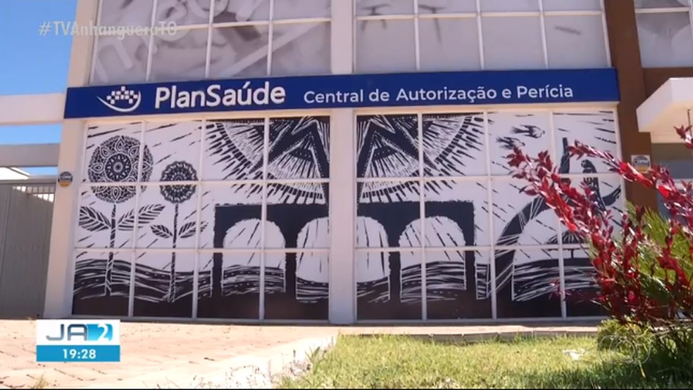 Central de atendimento do Plansaúde em Palmas — Foto: Reprodução/TV Anhanguera