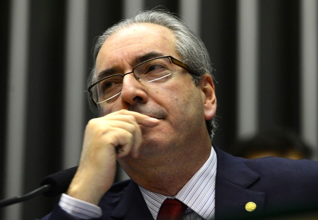 O deputado Eduardo Cunha (PMDB-RJ), presidente da Câmara dos Deputados, presidente sessão plenária (Foto: Valter Campanato/Agência Brasil)