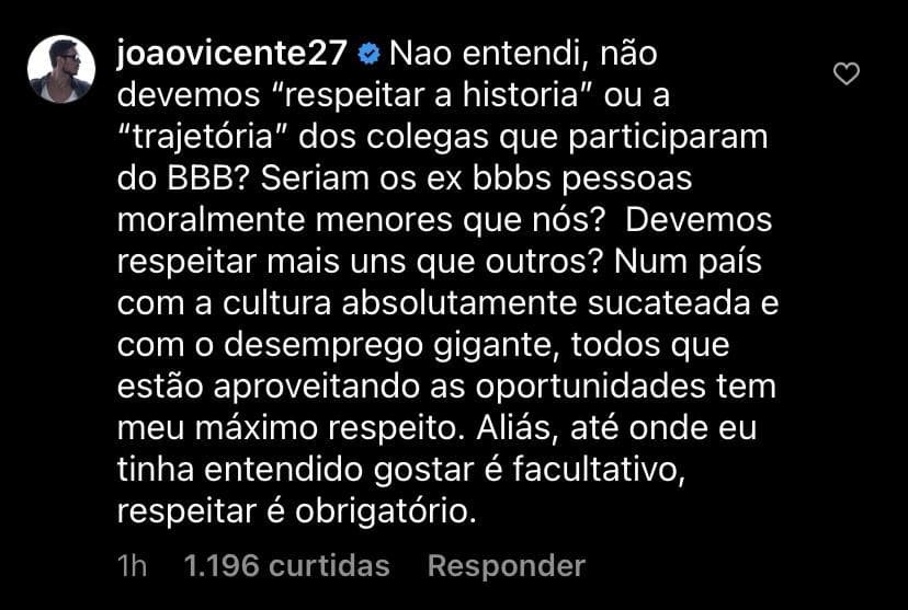 Ex-BBBs e artistas rebatem fala de Ícaro Silva sobre reality show  (Foto: Reprodução / Instagram)