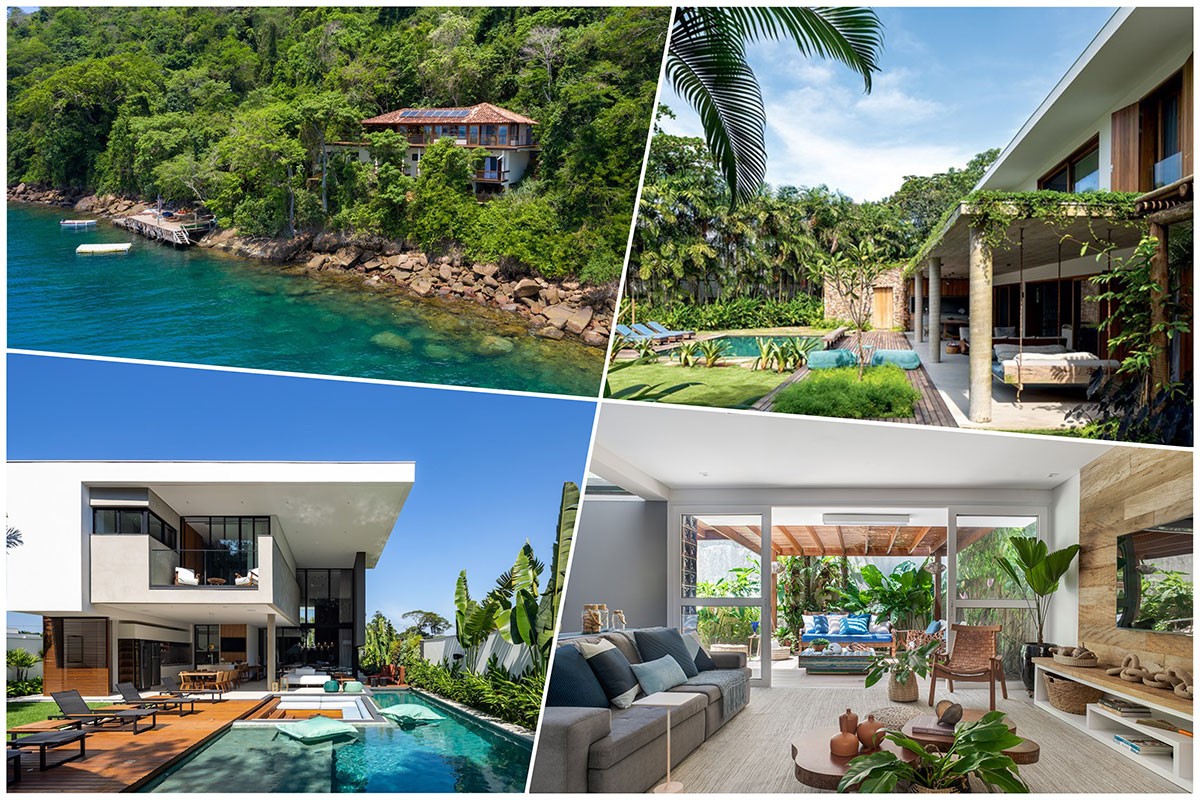 Confira 13 projetos de casas de praia para se inspirar neste verão (Foto: Divulgação | Montagem: Casa e Jardim)