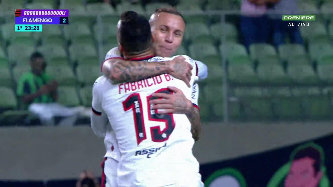 Os gols de América-MG 1 x 2 Flamengo pela 33ª rodada do Brasileirão 2022