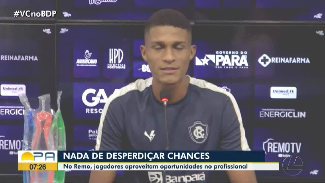 No Remo, jogadores da base aproveitam oportunidades no elenco profissional