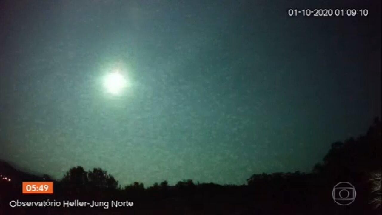 Queda de meteoro ilumina o céu do Rio Grande do Sul