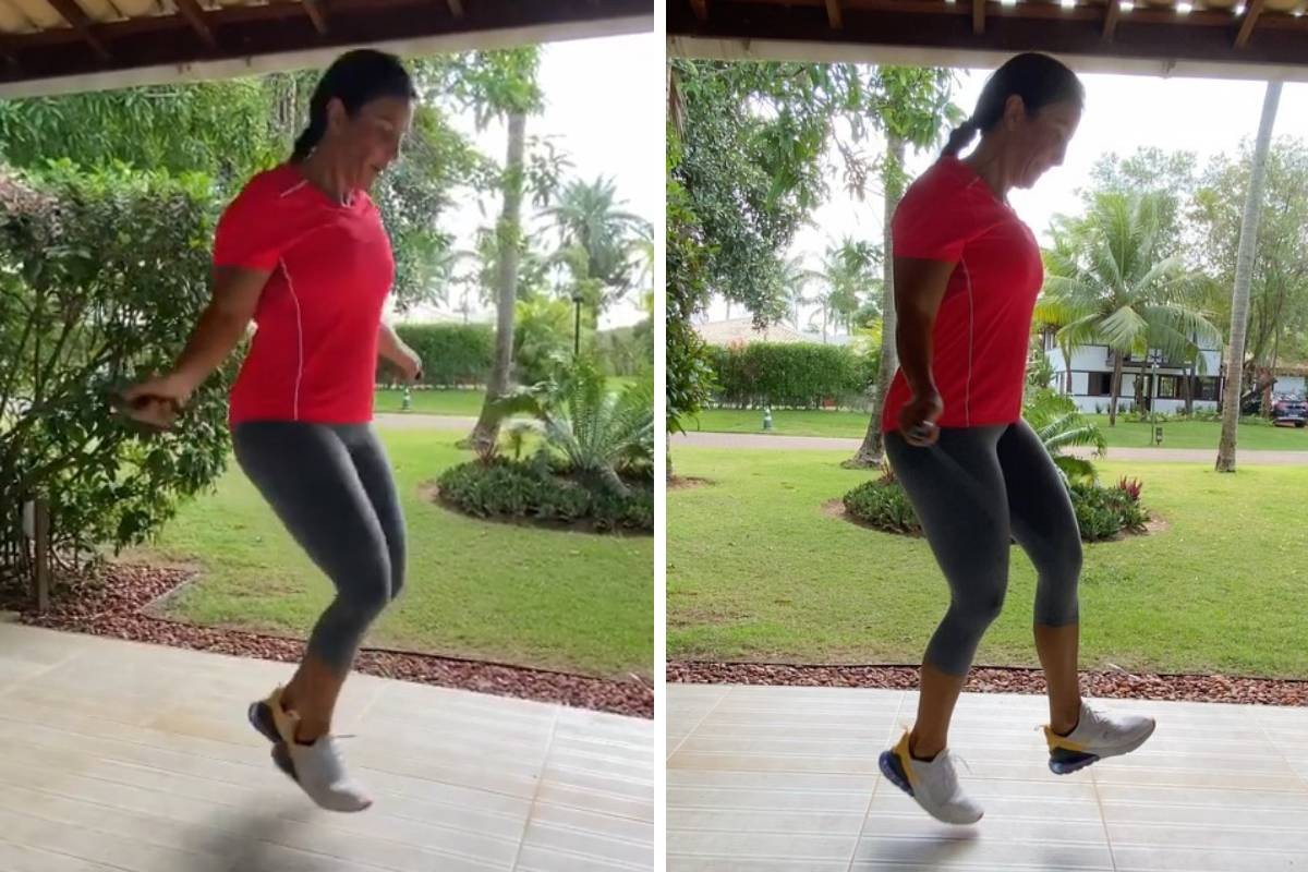 Ivete Sangalo exibe habilidade ao se exercitar pulando corda - Quem | QUEM  News
