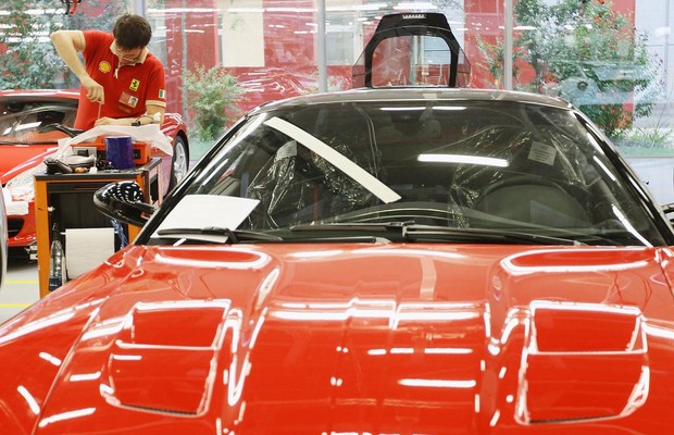 Fábrica da Ferrari na Itália (Foto: Vittorio Zunino Celotto/Getty Images)