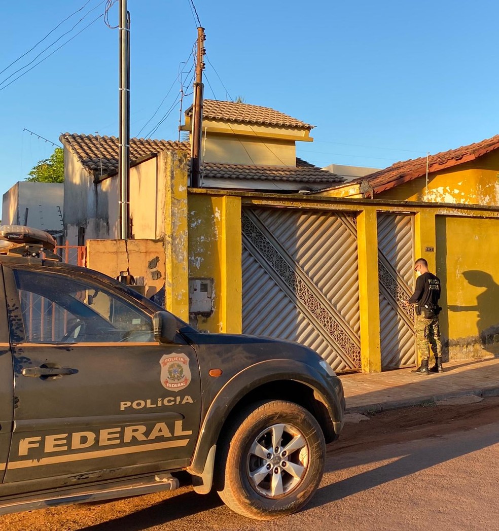 Polícia Federal deflagrou nesta quarta-feira (12) em Confresa/MT a quarta fase da Operação Tapiraguaia — Foto: Polícia Federal de Mato Grosso