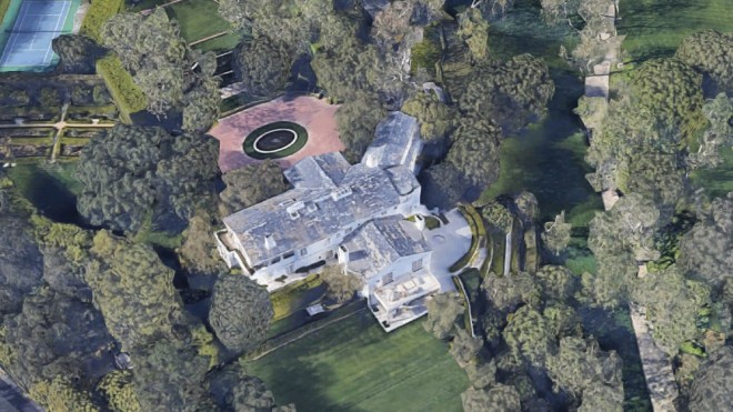 Vista aérea da Warner Estate (Foto: Google Maps)