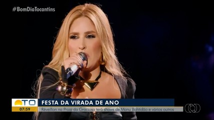 Réveillon na Praia da Graciosa terá shows de Manu Bahtidão e artistas regionais