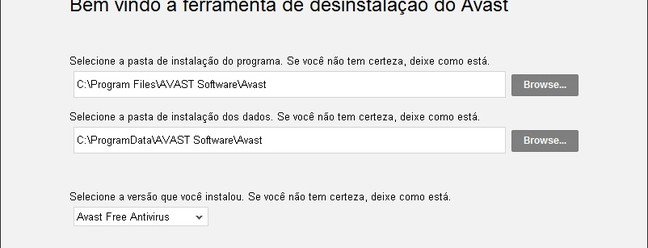 Avast Uninstall Utility | Software | TechTudo