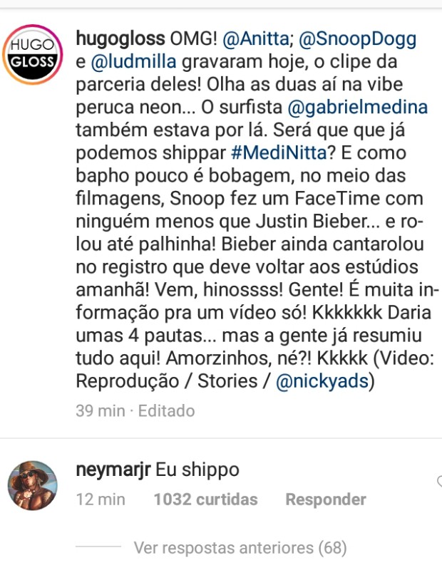 Neymar (Foto: ReproduÃ§Ã£o Instagram)