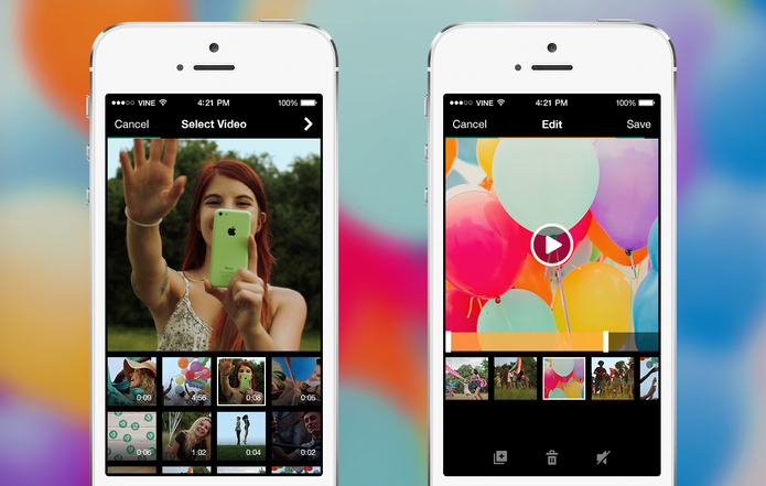 Vine ganha recursos de edição e permite importar vídeos no Android (Foto: Reprodução/Vine) Vine ganha recursos de edição e permite importar vídeos no Android (Foto: Reprodução/Vine)